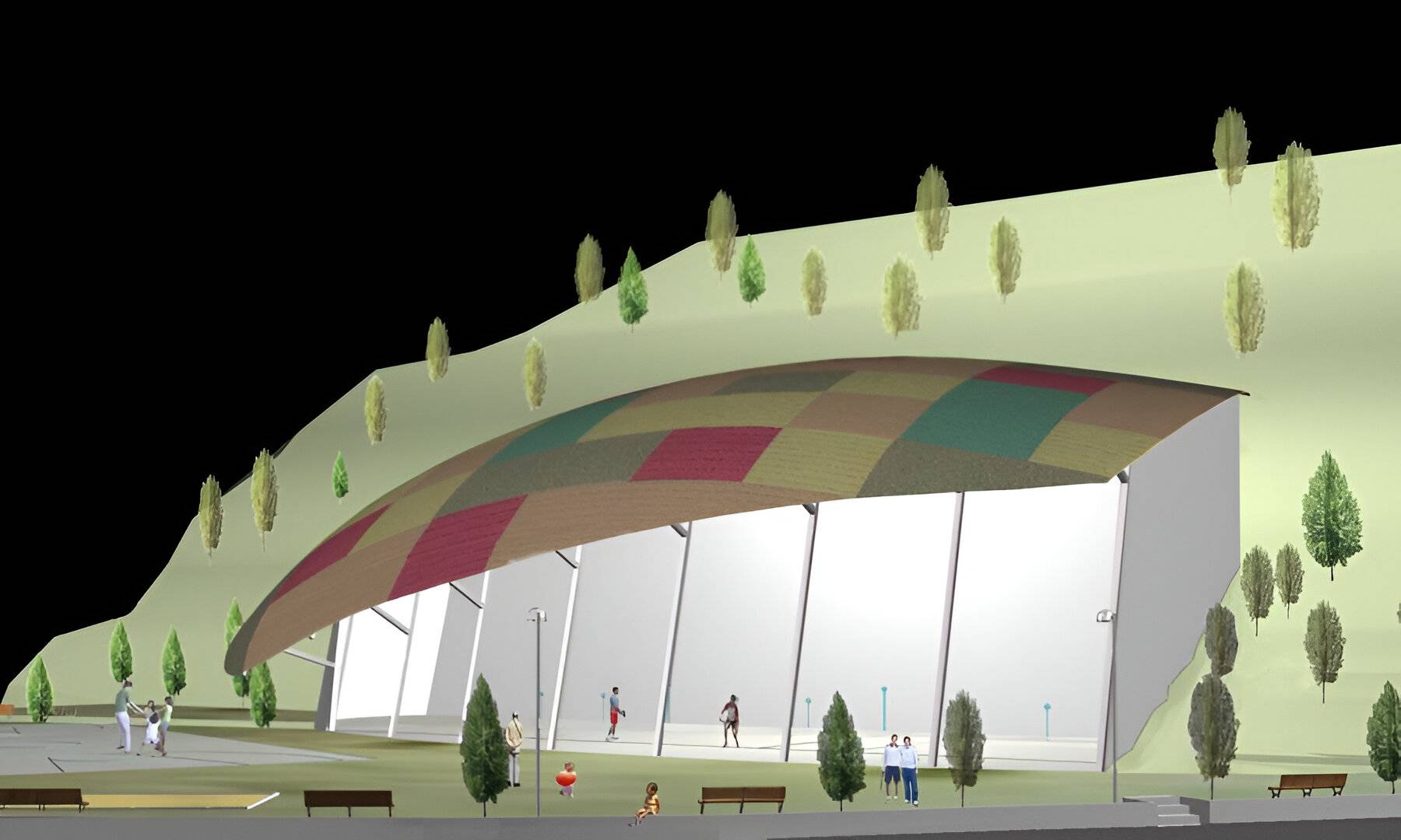 Frontón en Langa del Castillo 3